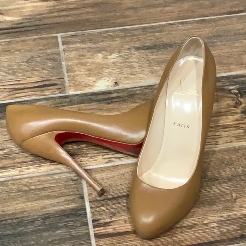 Christian Louboutin Tan Heels